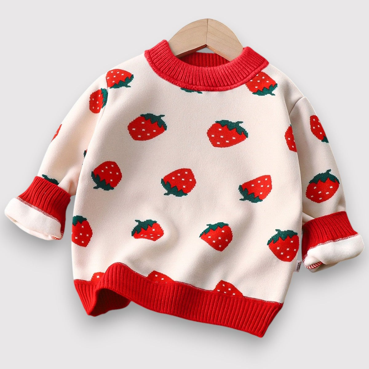 Fleece Strawberry Sweater